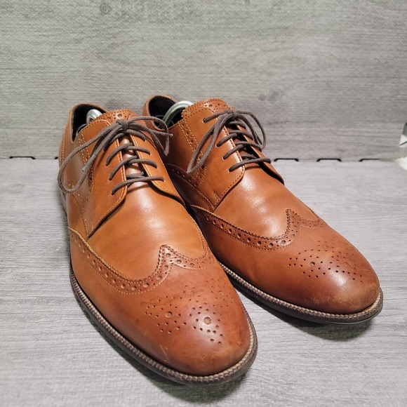 Cole Haan Other - Cole Haan C24116 Wingtip Oxford Mens 11 M British Tan Leather Brogue Dress Shoes